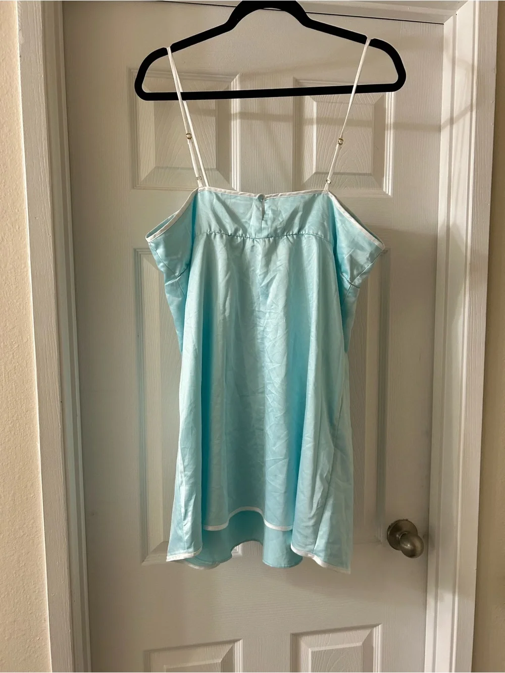 kate spade Light Blue Bow-Front Satin Chemise